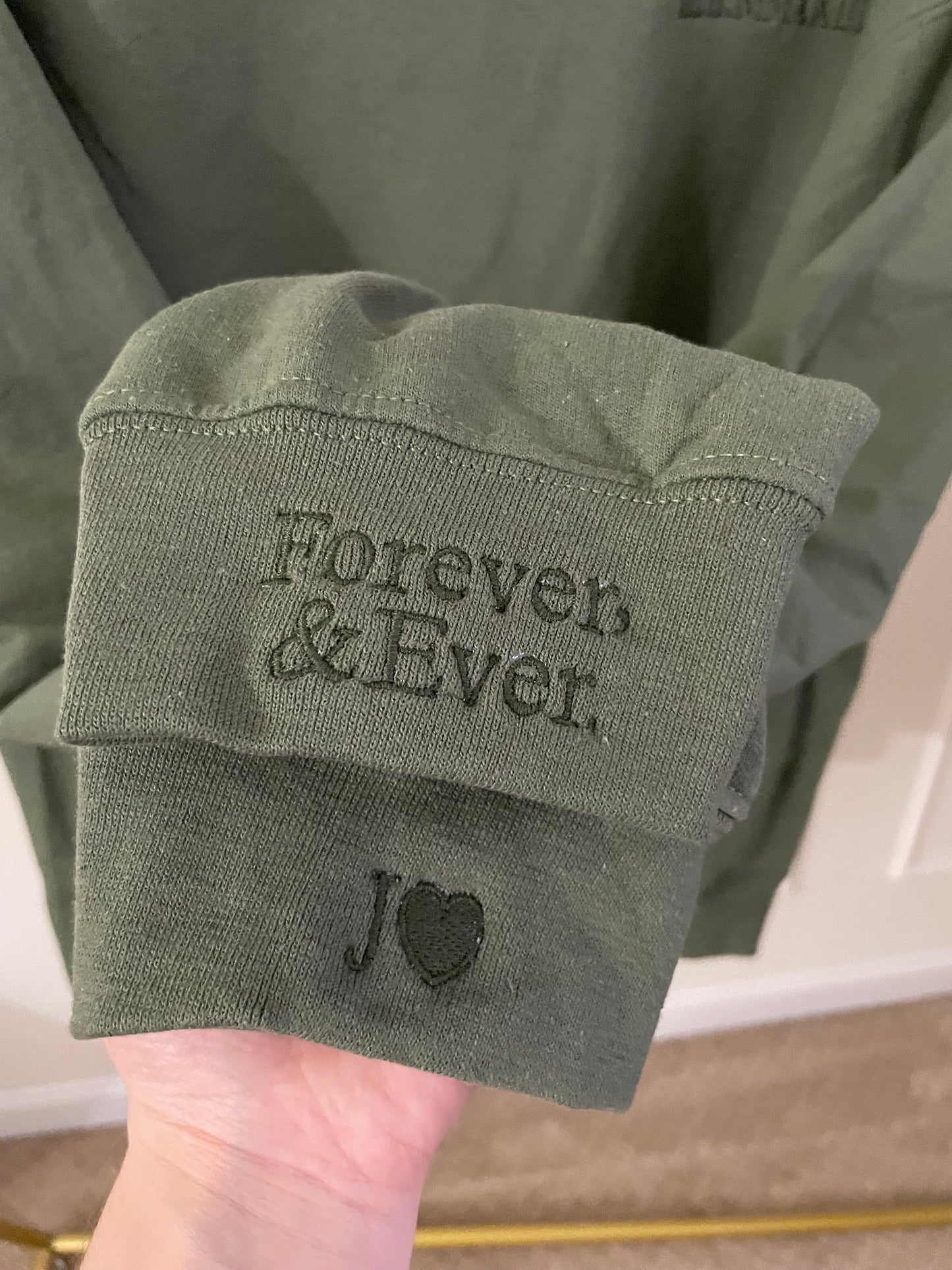 Forever and Ever  with roman numerals sweatshirt