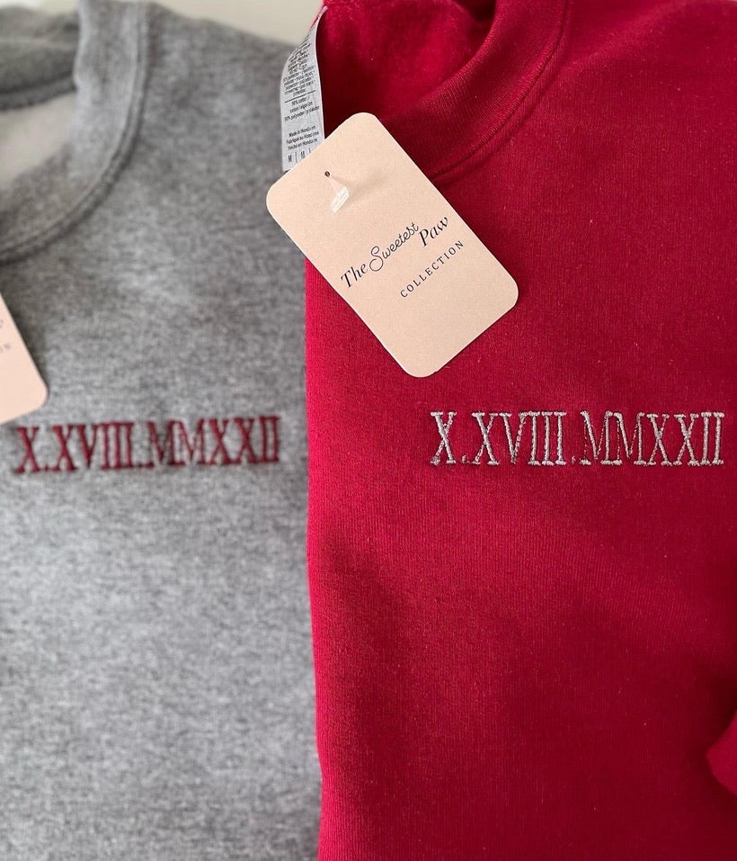 Gray roman numerals