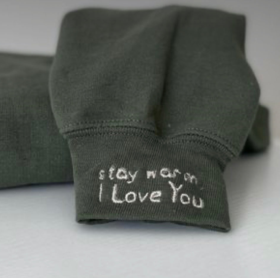 Forever and Ever or Stay warm, I love you with roman numerals sweatshirt