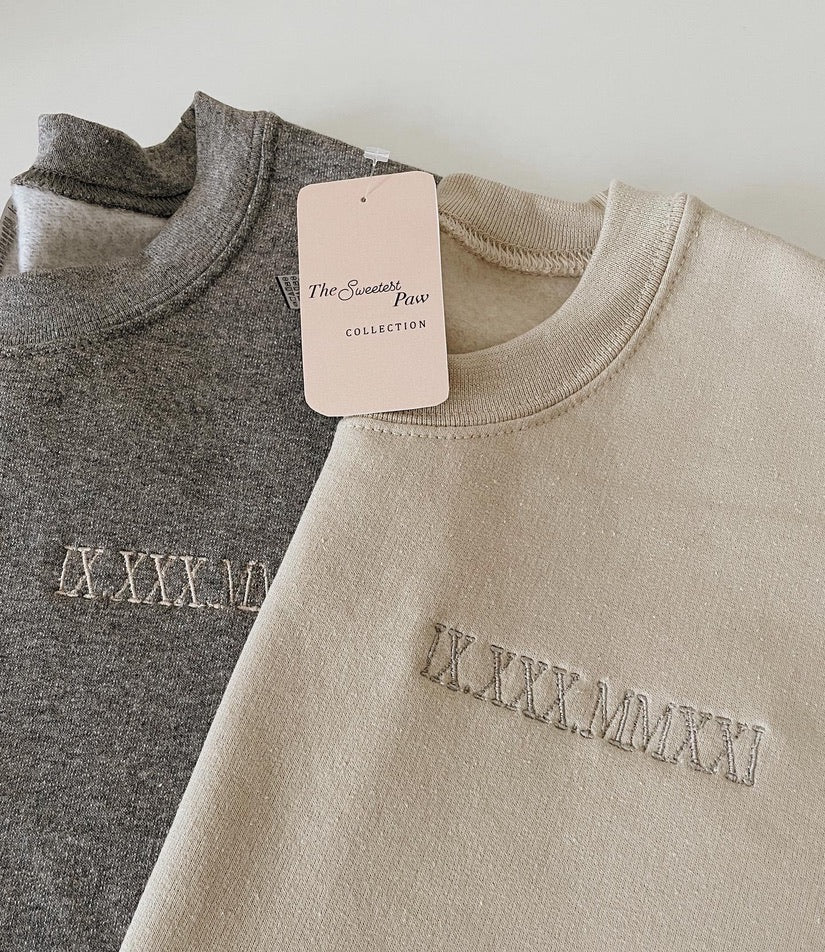 Gray roman numerals